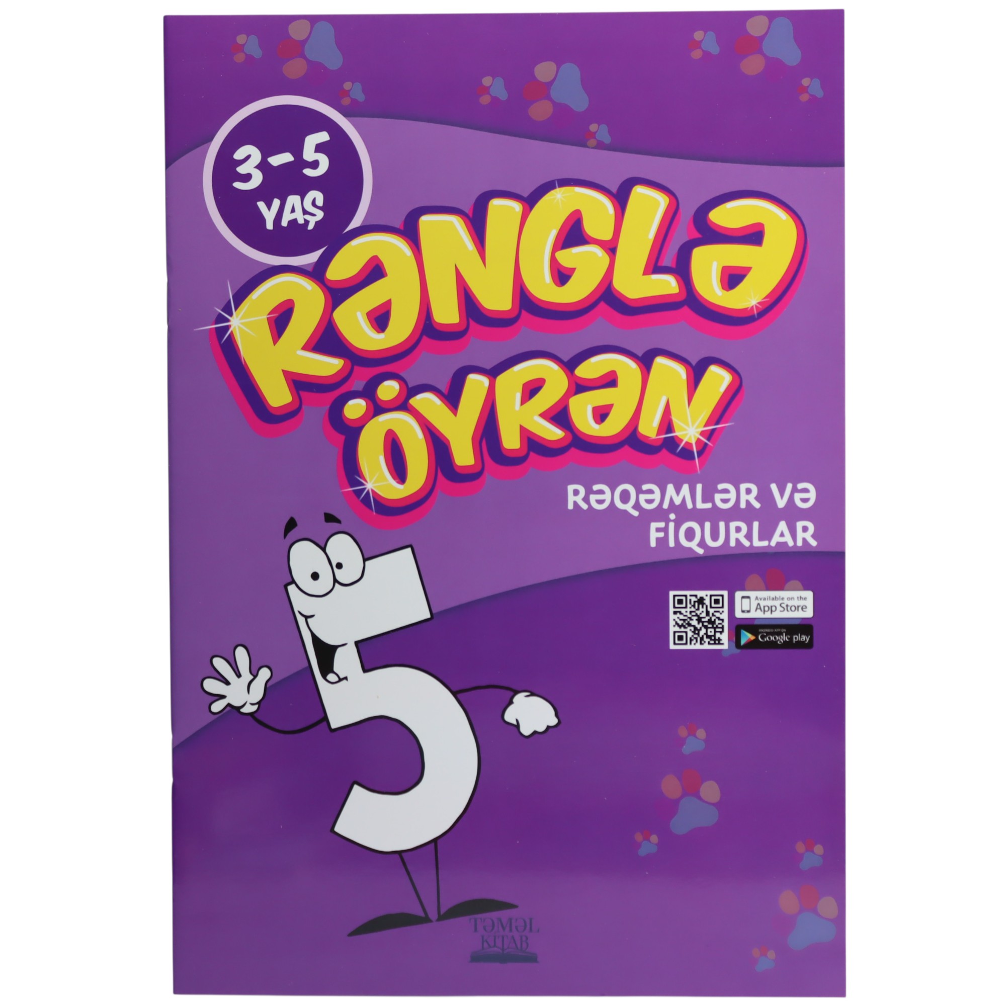 Rənglə Öyrən 3-5 yaş / Rəqəmlər və Fiqurlar / Təməl Kitab